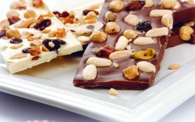 Tabletes Crocantes de Chocolate com Sementes e Frutos Secos